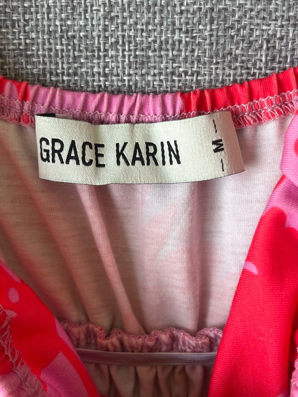 Grace Karin Pink and Red Floral Spaghetti-Strap Sundress - Picture 4 of 6
